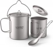 Lixada 3-teiliges Camping Titan-Kochgeschirr-Set