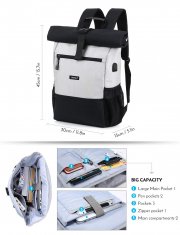 Lixada Roll Top Rucksack (bis 17 Zoll Laptop)