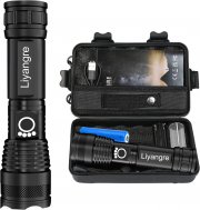Liyangre Wiederaufladbare 5000 Lumen Taschenlampe mit 1500mAh Akku