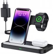 LK 3 in 1 Wireless Ladestation f&uuml;r iPhone, AirPods und Apple Watch