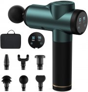 Lofamy Massagepistole mit 6 wechselbaren Massagek&ouml;pfe