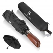LOGAN & BARNES Regenschirm: Sturmfest und mit Holzgriff f&uuml;r 19,99&euro;
