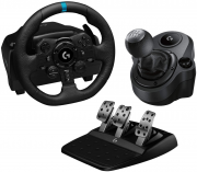 Logitech G923 Gaming Rennlenkrad mit Pedalen f&uuml;r PS5, PS4, PC, Mac + G Driving Force Schalthebel