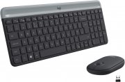 Logitech MK470 Slim Combo Kabelloses Tastatur-Maus-Set mit Nano-USB-Empf&auml;nger