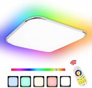 Lospitch 36W LED RGB Deckenleuchte Dimmbar mit Fernbedienung