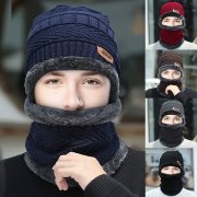 LOSSLO Damen und Herren Winterm&uuml;tze mit Schal