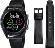 Lotus Smartime 50007/1 Herren Smartwatch mit Edelstahl und Leder Armband