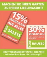Loungedreams + Gartenmoebel - 15% Rabatt auf ALLES* oder 30% Rabatt Lager-Sale ausgew&auml;hlte Artikel