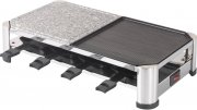 LRG-018A Raclette Grill f&uuml;r bis zu 8 Personen mit Grillplatte aus Stein und Druckguss