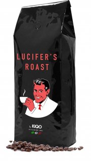 LUCIFER'S ROAST Espresso by KIQO aus Italien - 1kg - extrem starker Kaffee nur 15,59&euro; statt 26,99&euro;