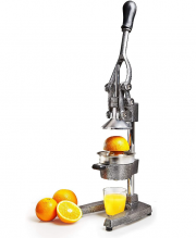 Lumaland Original Saftpresse aus Edelstahl hochwertige Zitruspresse mit Hebel Hand Entsafter
