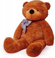 Lumaland Riesen XXL Teddyb&auml;r Pl&uuml;sch Kuschelb&auml;r mit Knopfaugen 120cm