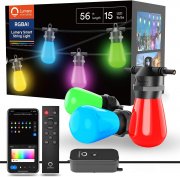 Lumary 16.5 Meter Smarte Outdoor LED Lichterkette mit Fernbedienung und Sprachsteuerung