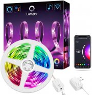 Lumary Smart Wi-Fi 3M RGB LED Streifen mit Amazon Alexa und Google Assistant Steuerung