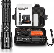 &lrm;LUXNOVAQ Wiederaufladbare 15000 Lumen LED-XHP70 Taschenlampe mit 5 Leucht-Modi