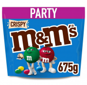 M&M&rsquo;s Crispy 675g Gro&szlig;packung Schokolinsen mit Knusperkern