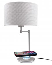 Macally LED Tischlampe mit Induktive QI und USB Ladestation