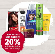 M&auml;dels! NUR heute und NUR online bei Rossmann gibts 20% Rabatt auf ALLE Schwarzkopf-Produkte