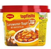 Maggi Currywurst-Topf mit Kartoffeln, 6 x 380 g Becher, Topfinito f&uuml;r 9,55 &euro;