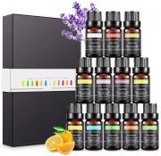 Magicfun Geschenkset mit 12 St&uuml;ck 10 ml 100% Reine Nat&uuml;rliche Duft&ouml;le f&uuml;r Aroma-Diffusor