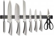 Magnani 8-teiliges Edelstahl-Messerset mit Magnetleiste