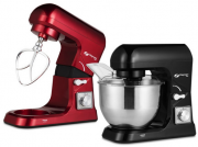 MAGNANI Multifunktionale K&uuml;chenmaschine 1000 W rot oder schwarz mit 5 Liter Edelstahl R&uuml;hrsch&uuml;ssel