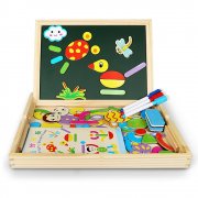 Magnetische Holzpuzzle, Innoo Tech 70 St&uuml;ck Doppelseitiges Holzpuzzle