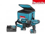 Makita CLX201SA 10,8 V Akku-Bohrschrauber und Akku-Schlagschrauber inkl. 2x 2.0 Akku und Tasche
