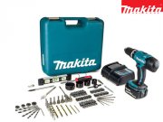 Makita DHP453SFTK Schlagbohrschrauber + Akku + 101-tlg. Zubeh&ouml;r f&uuml;r nur 158,90&euro; statt 181,90&euro;