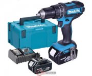 Makita DHP482RTJ 18V 2x Akku Akku-Schlagbohrschrauber