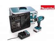 Makita HP457DWX4 G-Series 18-V-Kombibohrer im Koffer mit 70 Teilen