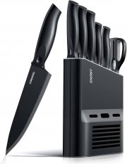 Manelord 7-teiliger Messerblock mit Schere