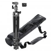 Mantona Kamerastativ bis 144cm inkl. 2. Kameraplatte + Premium Tasche bei Amazon f&uuml;r 44,90 Euro