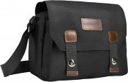 Mantona Milano piccolo Kameratasche (Schwarz + Grau)