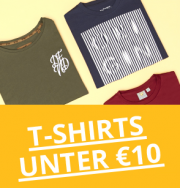 Marken T-Shirts f&uuml;r Herren und Kids jetzt unter 10,00 Euro bei MandmDIRECT shoppen