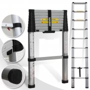 Masko&reg; Teleskopleiter Soft Close Aluleiter Anlegeleiter