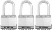 Master Lock M5EURTRILF 3-er Pack Vorh&auml;ngeschl&ouml;sser