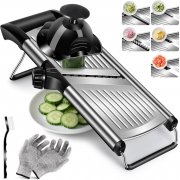 MASTERTOP Mandoline 5-In-1 Edelstahl Gem&uuml;seschneider