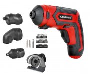 MATRIX 4 V Akkuschrauber AK 4-quattro mit 4 Aufs&auml;tzen und mehreren Funktionen