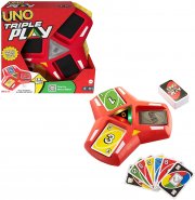 Mattel Games HCC21 - UNO Triple Play Kartenspiel, Spielzeug ab 7 Jahren