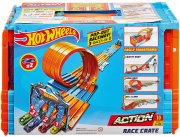 Mattel Hot Hot Wheels Action Mega Rennkiste inkl Spielzeugauto und Looping