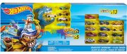 Mattel Hot Wheels Hai-Attacke Spielset mit Farbwechsel inkl. 18 Die-Cast Autos 