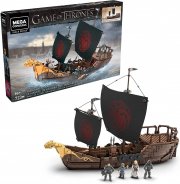Mattel Mega Construx Game of Thrones Targaryen Kriegsschiff Bauset mit 723 Teilen