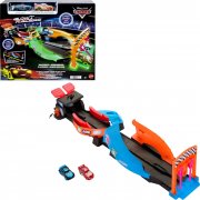 Mattel Pixar Cars GITD TRACK SET Neonrennstrecke mit 2 Rennautos