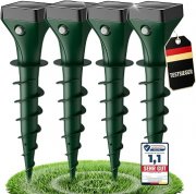 Maulwurf Vertreiber 4er Pack, Solar Maulwurfschreck mit Ultraschall & KI
