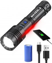 Maxesla 7 Modi Multifunktions LED Taschenlampe 3000 Lumen Wiederaufladbar & Zoombar