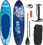 MAXXMEE Inflatable Stand-Up Paddle-Board Set 7-teilig mit Paddel, Pumpe und Transportrucksack
