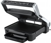 MAXXMEE Kontakt-Grill Smart 2000W Edelstahl/schwarz mit 6 Grill Programmen und Touch-Display