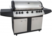 Mayer Barbeque Zunda MGG-361 Edelstahl Grillstation mit Infrarot Backburner und Seitenbrenner