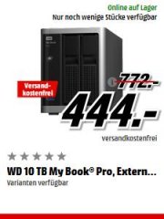 Media Markt Speicher Tiefpreiswoche: z.B. WD 10 TB My Book Pro ext. Festpl. f&uuml;r 444&euro; (statt 675&euro;)